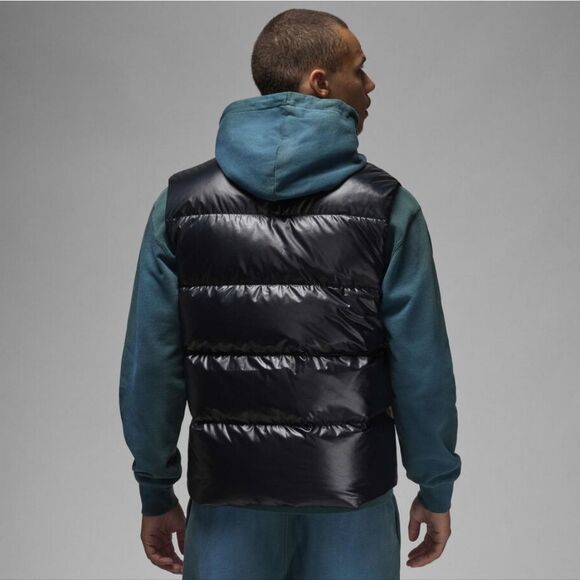 Nike Air Jordan Flight Therma-Fit Vest Gilet Down Fill Black Small S FV7273-010 - Picture 3 of 16